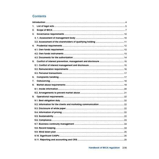 MiCA HANDBOOK -IŠTRAUKA MiCA HANDBOOK -IŠTRAUKA