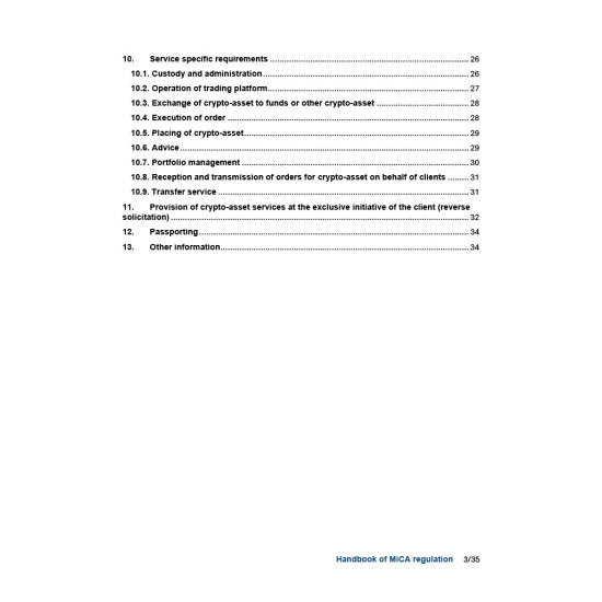MiCA HANDBOOK -IŠTRAUKA MiCA HANDBOOK -IŠTRAUKA