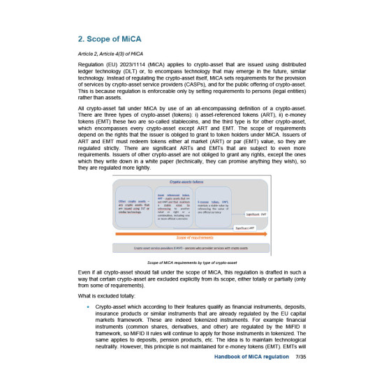 MiCA HANDBOOK -IŠTRAUKA MiCA HANDBOOK -IŠTRAUKA